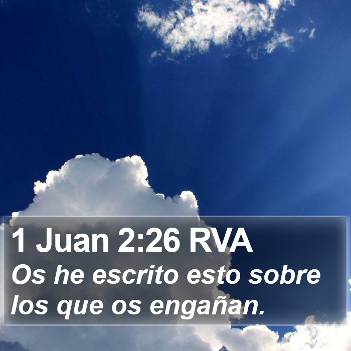 1 Juan 2:26 RVA Bible Study
