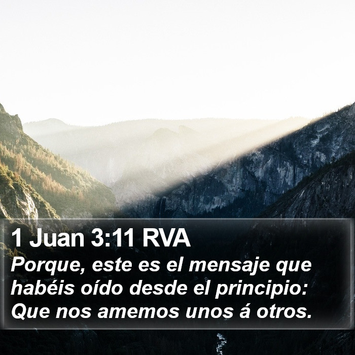 1 Juan 3:11 RVA Bible Study