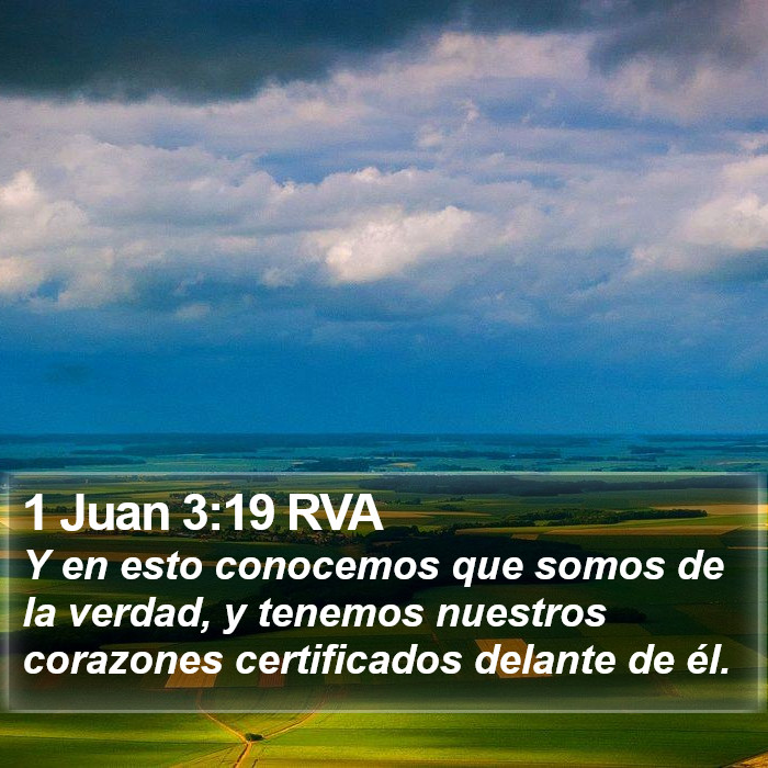 1 Juan 3:19 RVA Bible Study