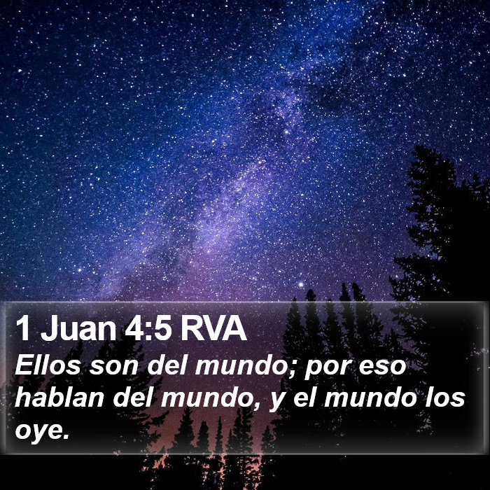 1 Juan 4:5 RVA Bible Study