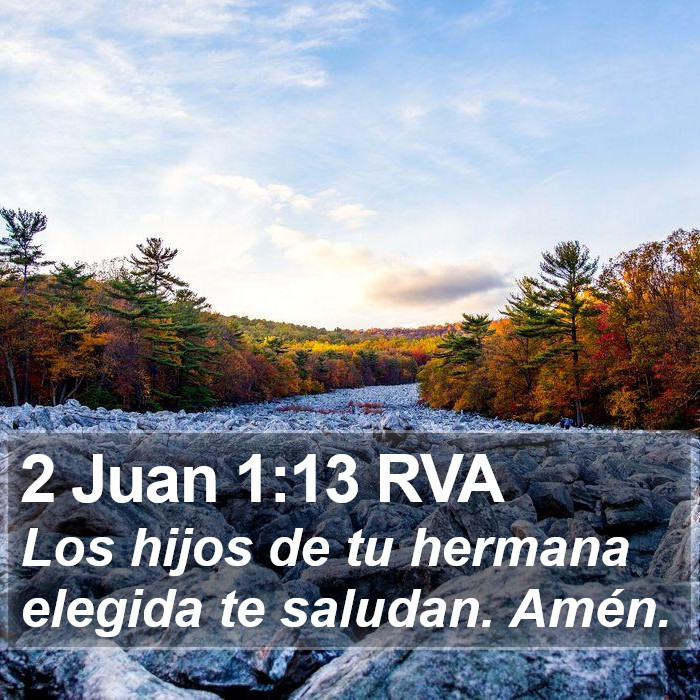 2 Juan 1:13 RVA Bible Study