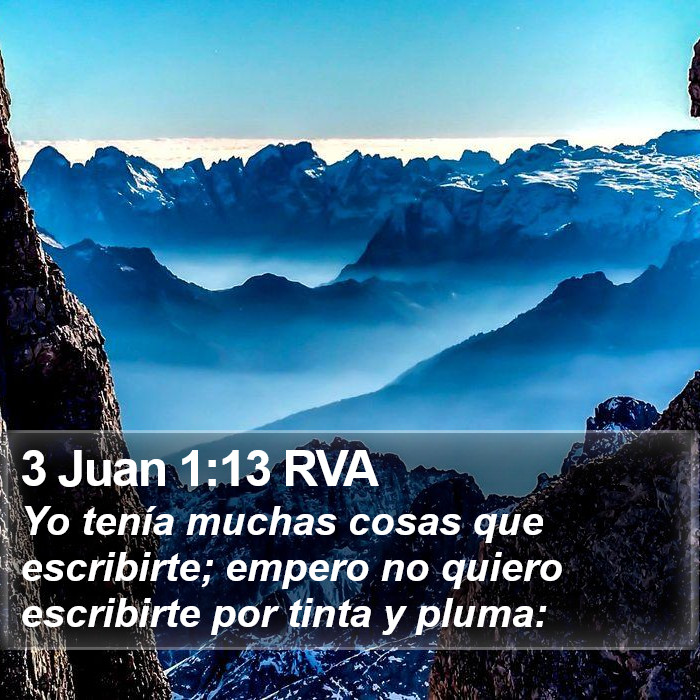 3 Juan 1:13 RVA Bible Study