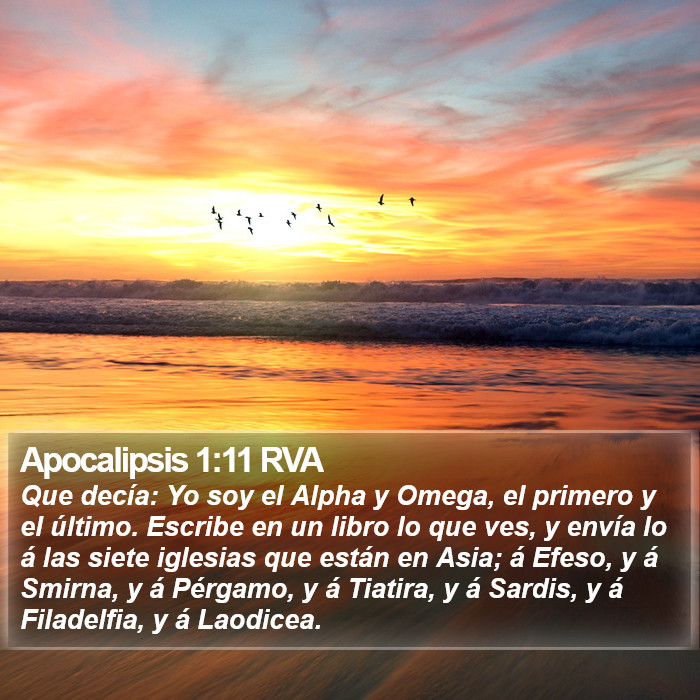 Apocalipsis 1:11 RVA Bible Study