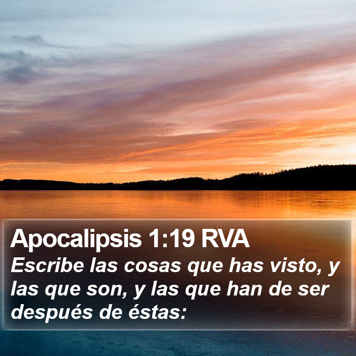 Apocalipsis 1:19 RVA Bible Study