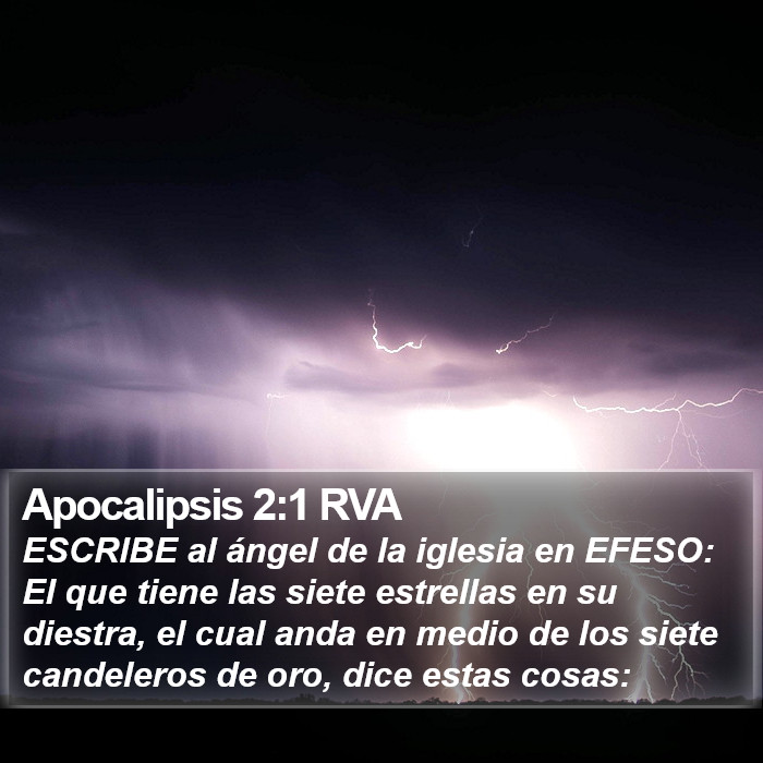 Apocalipsis 2:1 RVA Bible Study