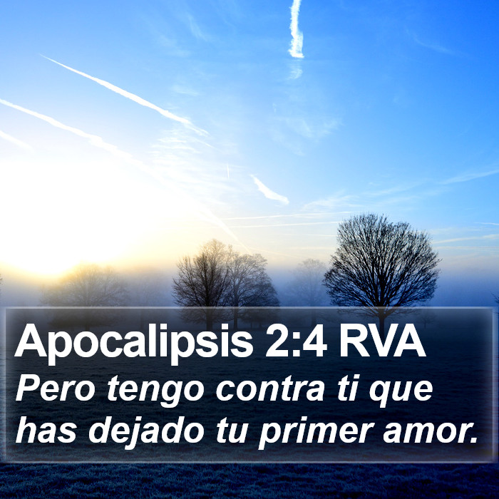 Apocalipsis 2:4 RVA Bible Study