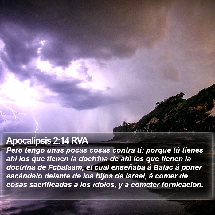 Apocalipsis 2:14 RVA Bible Study