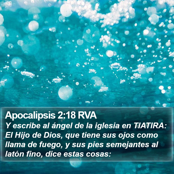 Apocalipsis 2:18 RVA Bible Study