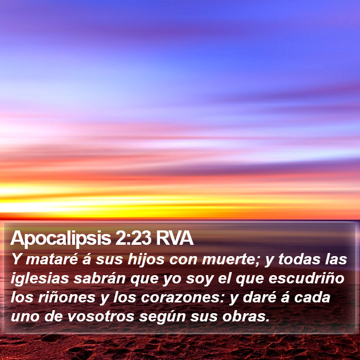 Apocalipsis 2:23 RVA Bible Study