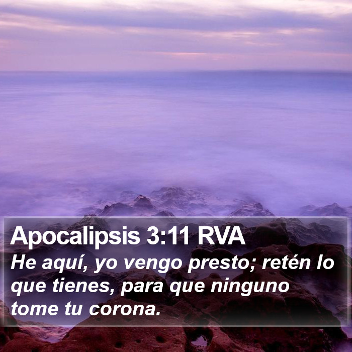 Apocalipsis 3:11 RVA Bible Study