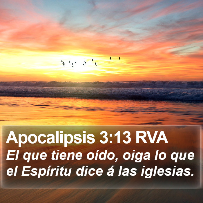 Apocalipsis 3:13 RVA Bible Study