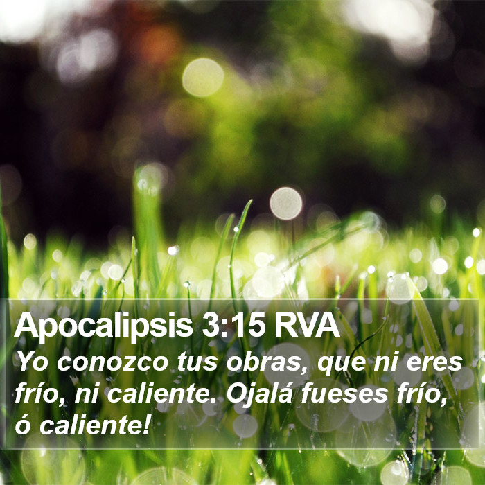 Apocalipsis 3:15 RVA Bible Study