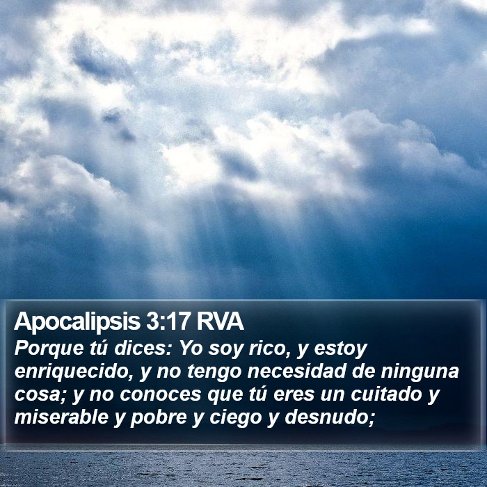 Apocalipsis 3:17 RVA Bible Study