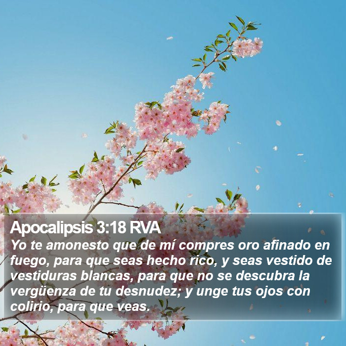 Apocalipsis 3:18 RVA Bible Study