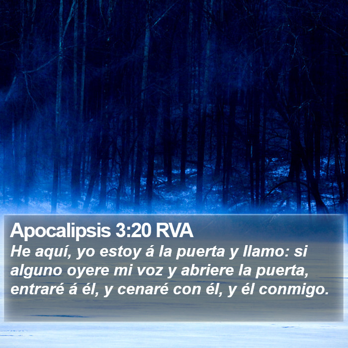 Apocalipsis 3:20 RVA Bible Study