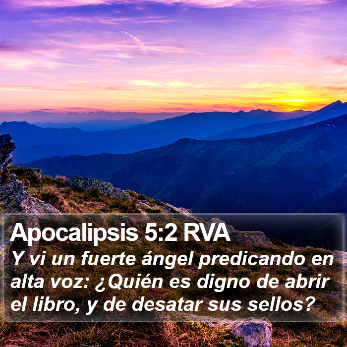 Apocalipsis 5:2 RVA Bible Study