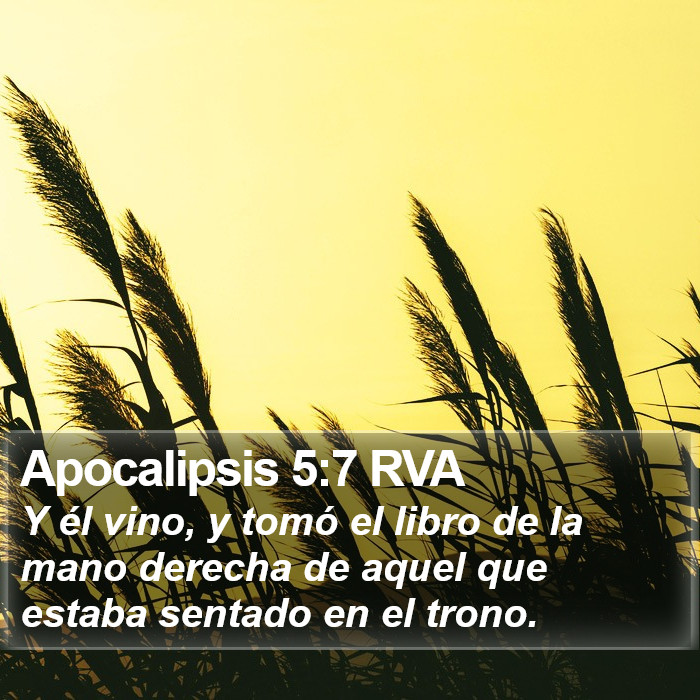 Apocalipsis 5:7 RVA Bible Study