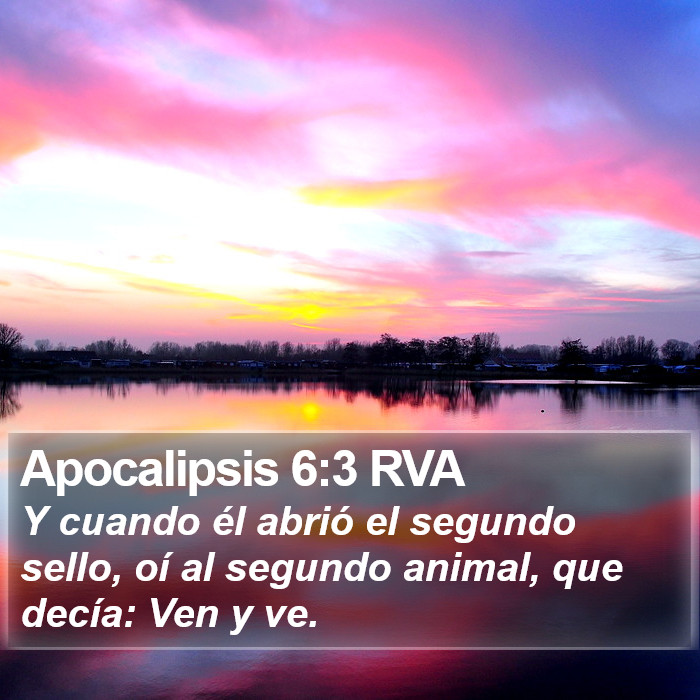 Apocalipsis 6:3 RVA Bible Study