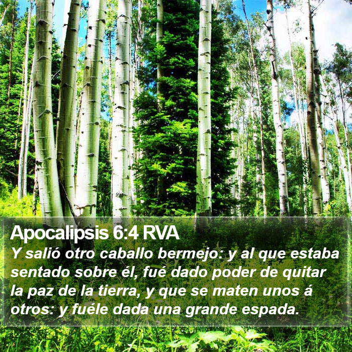 Apocalipsis 6:4 RVA Bible Study