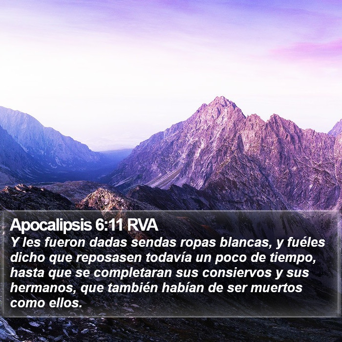 Apocalipsis 6:11 RVA Bible Study