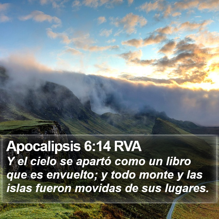 Apocalipsis 6:14 RVA Bible Study