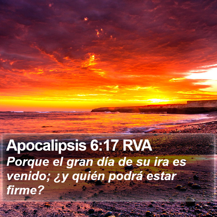 Apocalipsis 6:17 RVA Bible Study