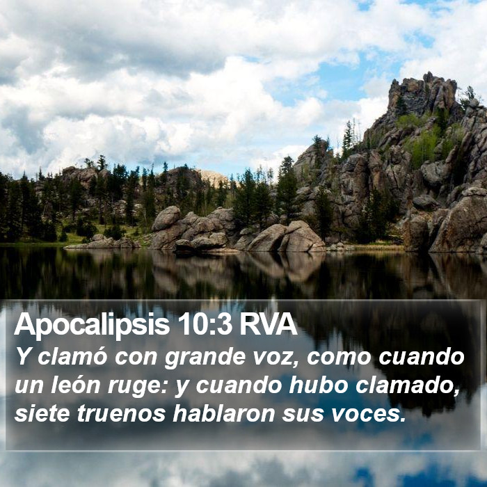 Apocalipsis 10:3 RVA Bible Study