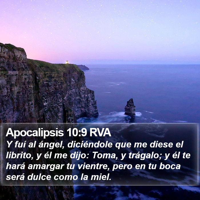 Apocalipsis 10:9 RVA Bible Study