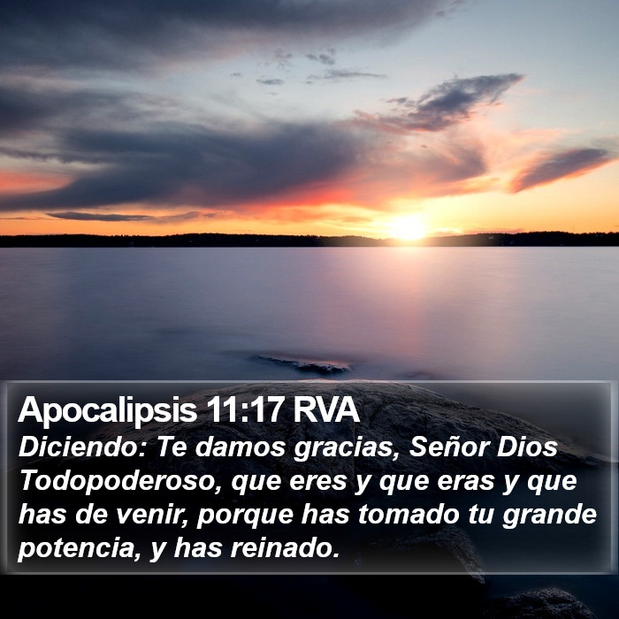 Apocalipsis 11:17 RVA Bible Study