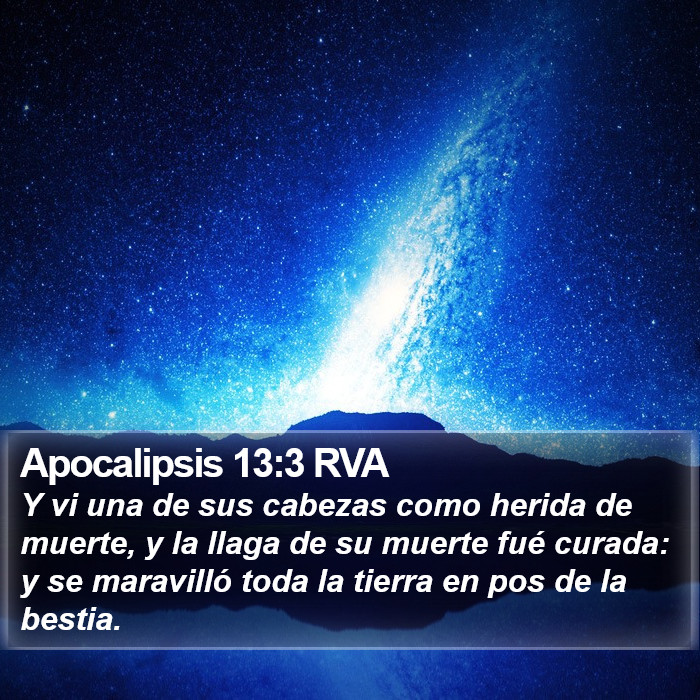 Apocalipsis 13:3 RVA Bible Study