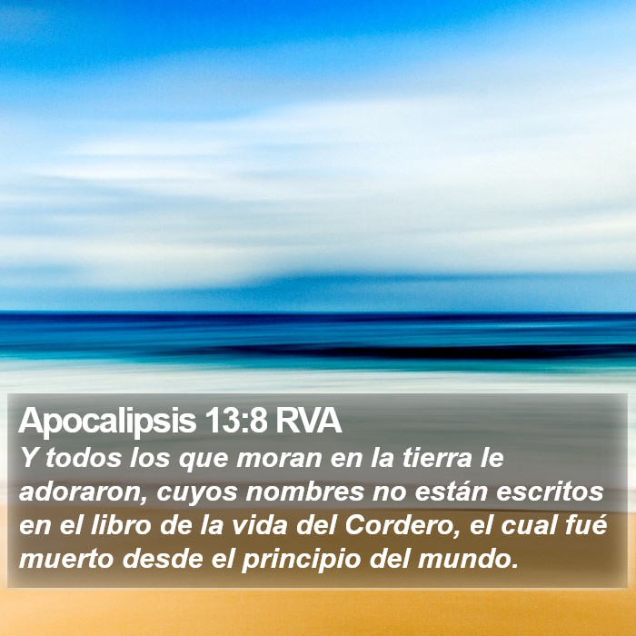 Apocalipsis 13:8 RVA Bible Study