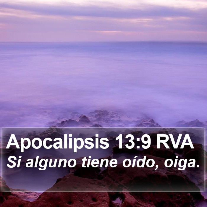 Apocalipsis 13:9 RVA Bible Study