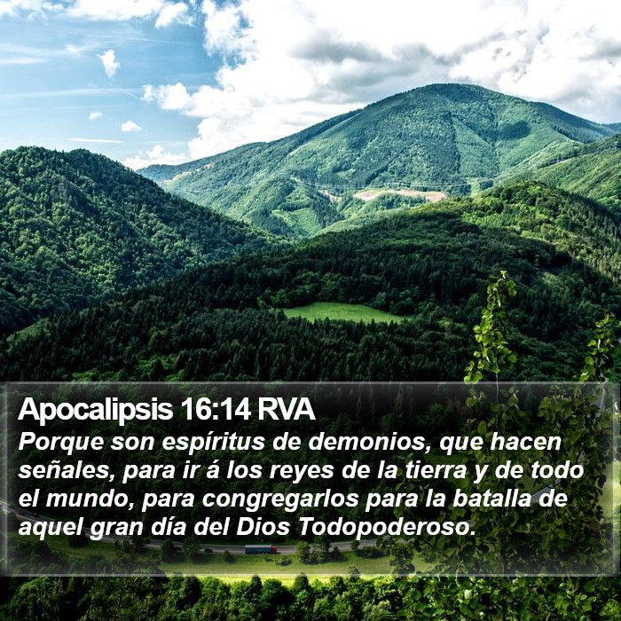 Apocalipsis 16:14 RVA Bible Study