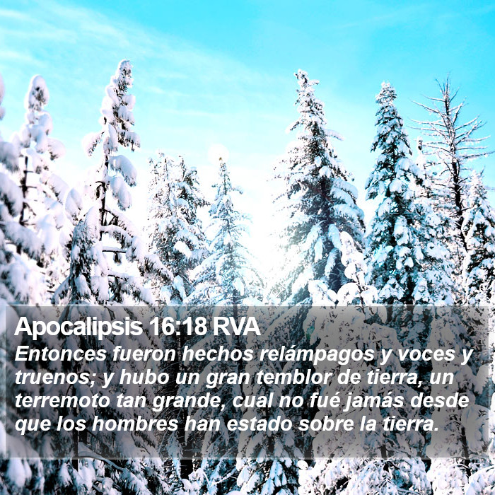 Apocalipsis 16:18 RVA Bible Study