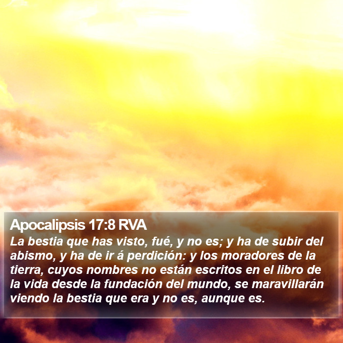 Apocalipsis 17:8 RVA Bible Study