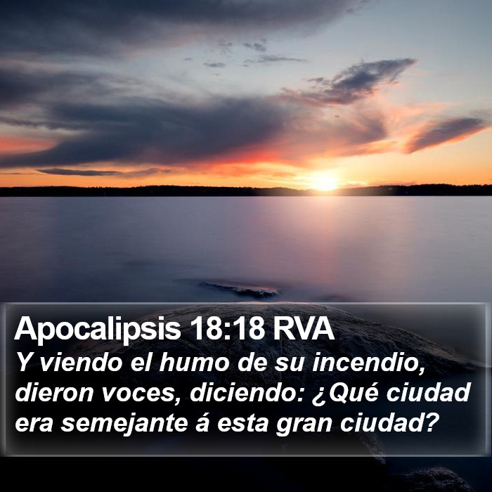 Apocalipsis 18:18 RVA Bible Study