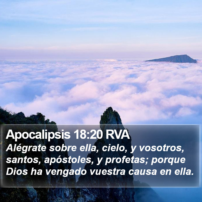 Apocalipsis 18:20 RVA Bible Study