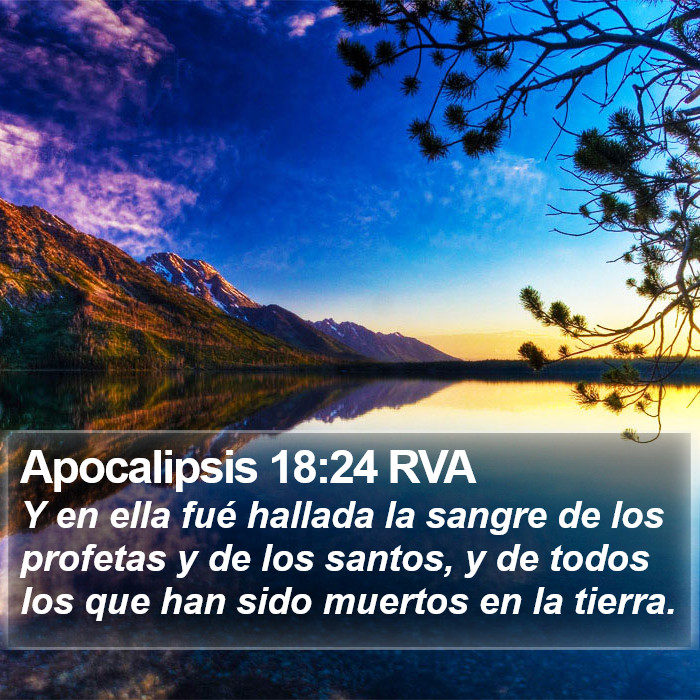 Apocalipsis 18:24 RVA Bible Study