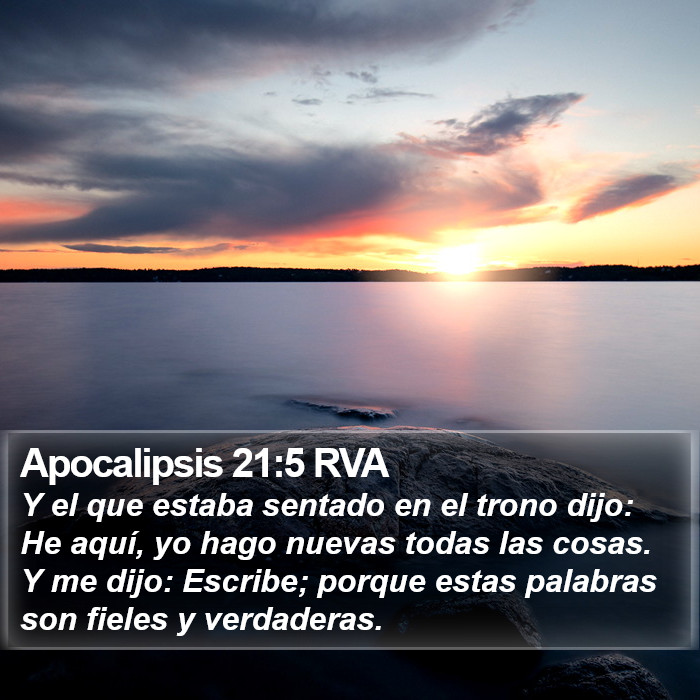 Apocalipsis 21:5 RVA Bible Study