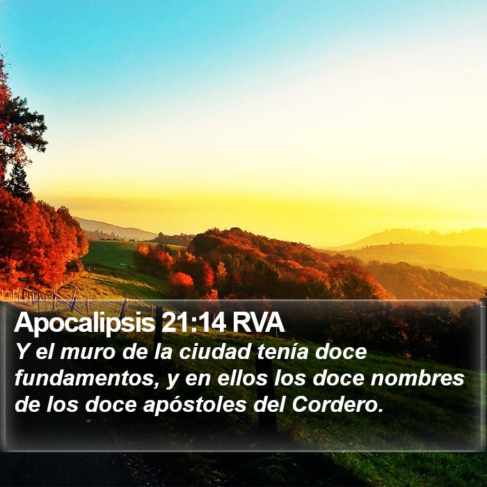 Apocalipsis 21:14 RVA Bible Study