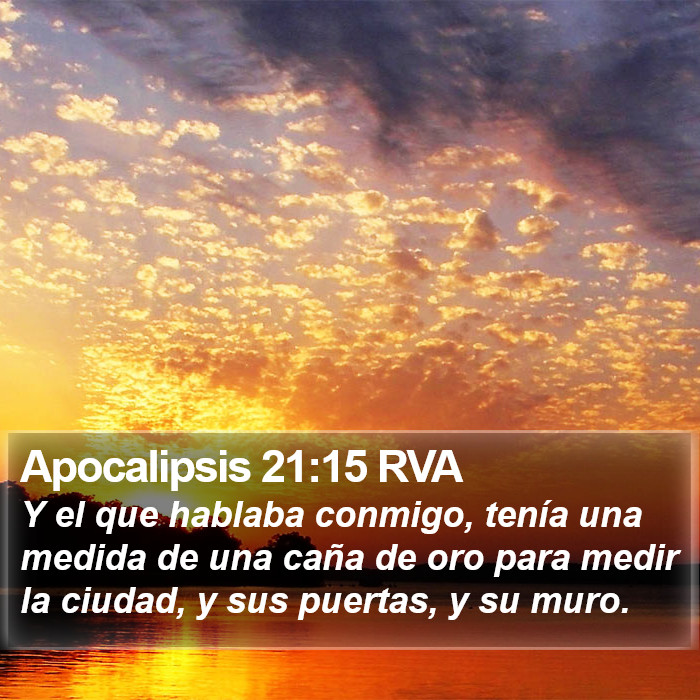 Apocalipsis 21:15 RVA Bible Study