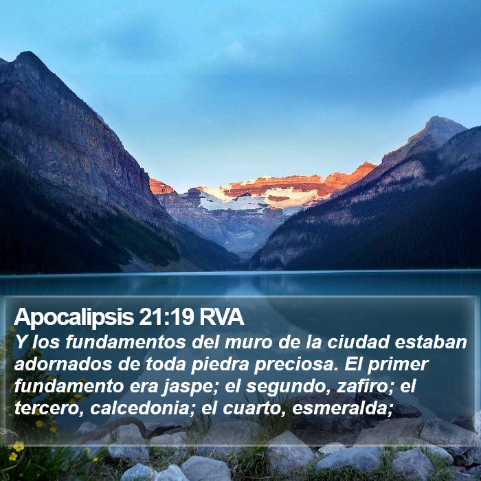 Apocalipsis 21:19 RVA Bible Study