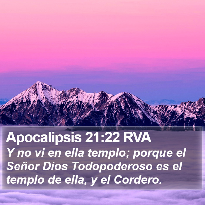 Apocalipsis 21:22 RVA Bible Study