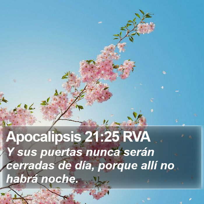 Apocalipsis 21:25 RVA Bible Study