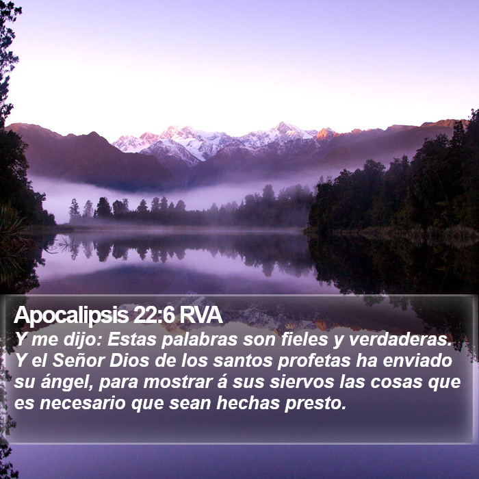 Apocalipsis 22:6 RVA Bible Study