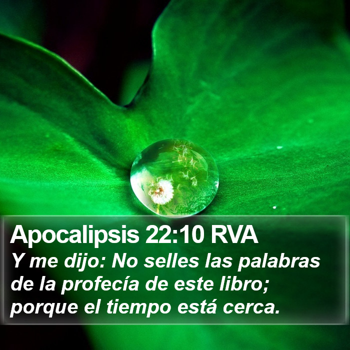 Apocalipsis 22:10 RVA Bible Study