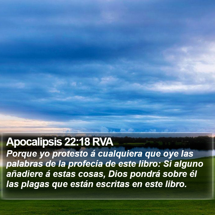 Apocalipsis 22:18 RVA Bible Study